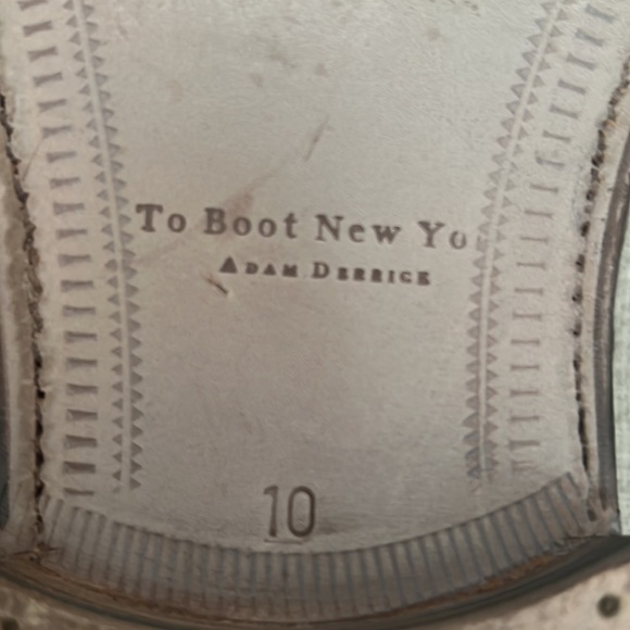 To Boot New York Crocodile Skin Cap Toe Lace up Shoes Size 10 - Picture 7 of 9